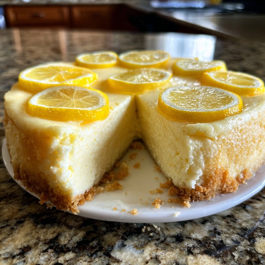 Käsekuchen mit Zitronenboden