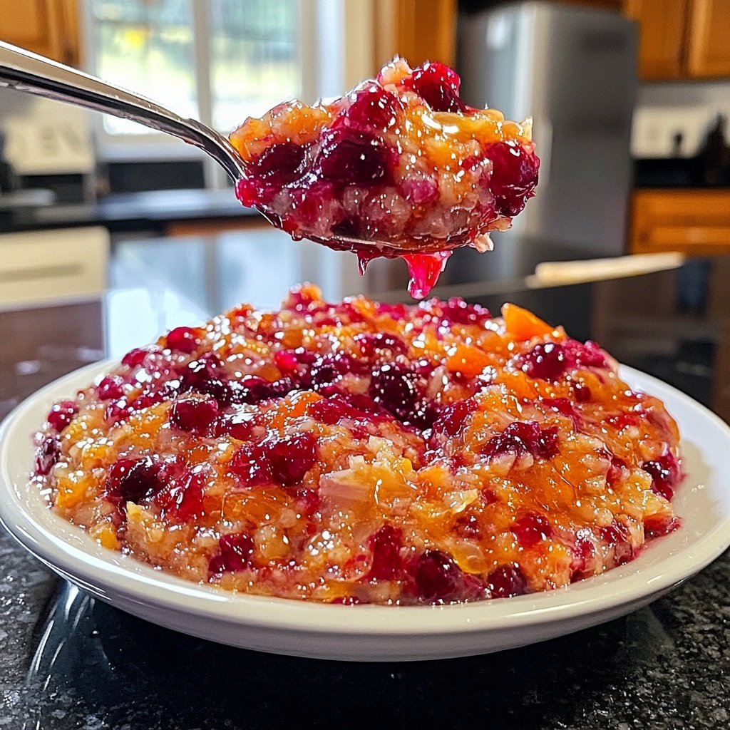 Hausgemachte Orangen-Cranberry-Soße