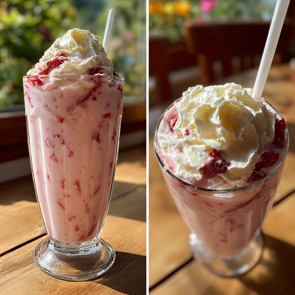 Erdbeer Milchshake Selbstgemacht