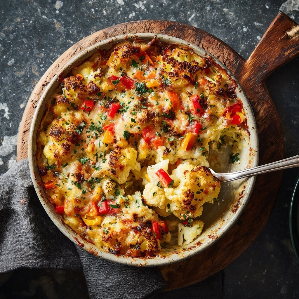 Blumenkohl Auflauf Mit Paprika