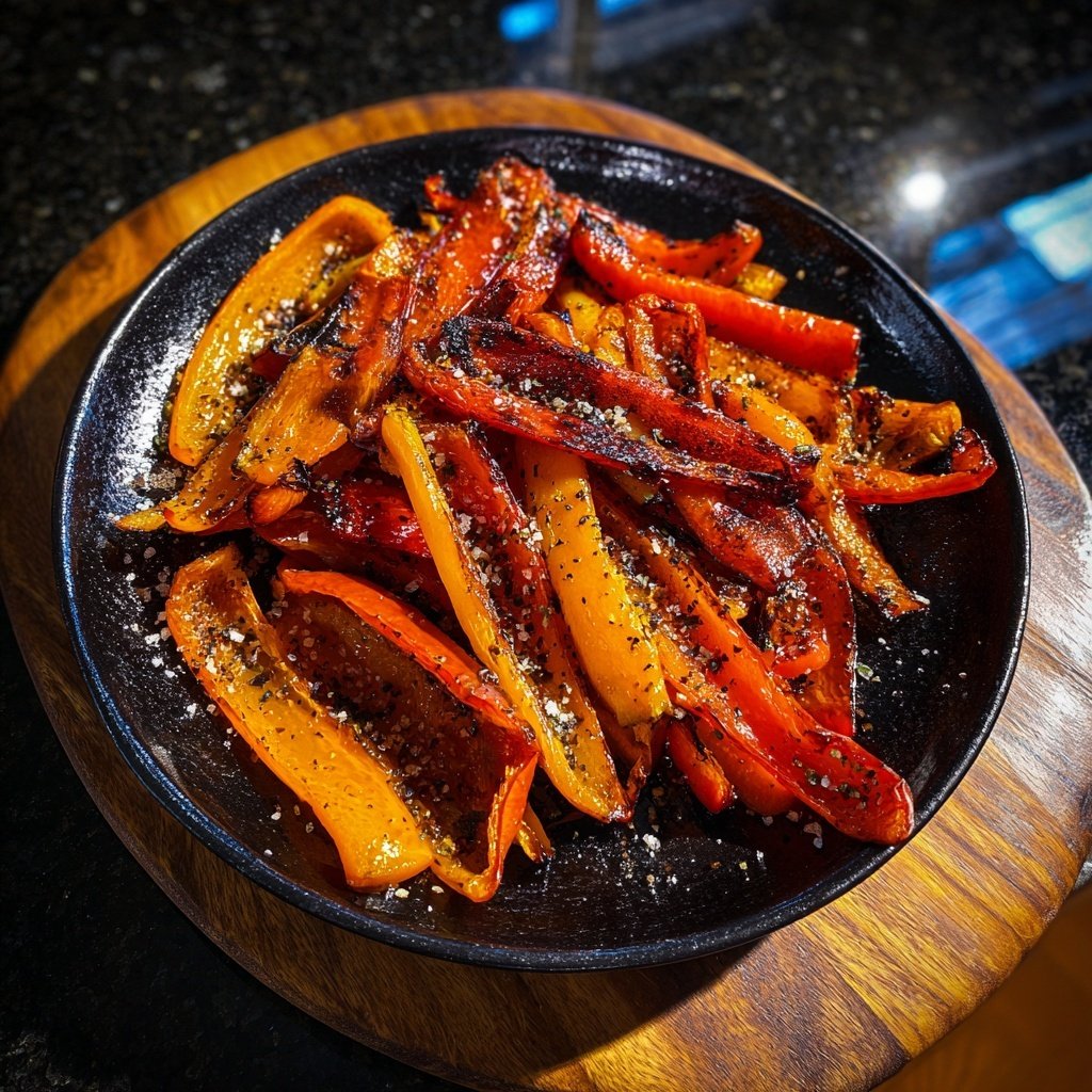 Gegrillte Paprika Streifen