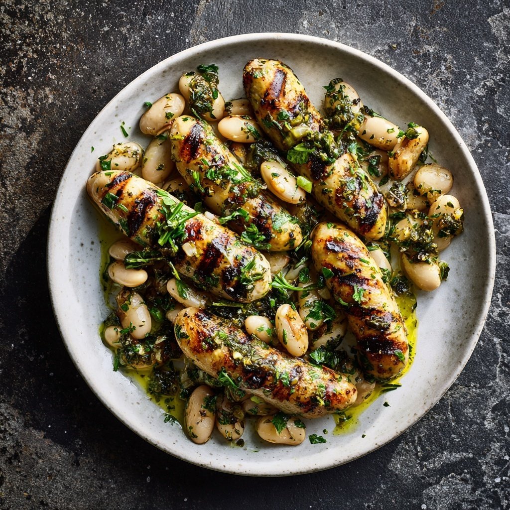 Grill Beilagen Mit Weißen Bohnen