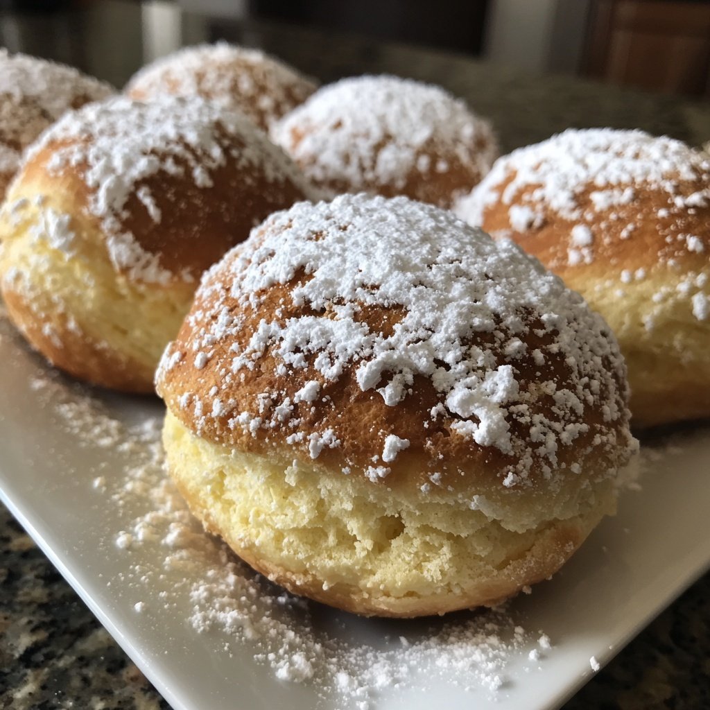 Quarkbällchen mit Vanillearoma