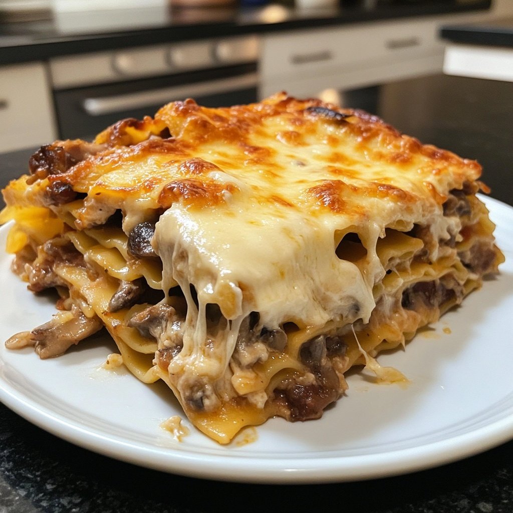 Lasagne mit Pilzen