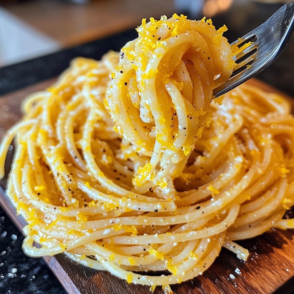 Spaghetti mit Zitronen-Knoblauch-Öl