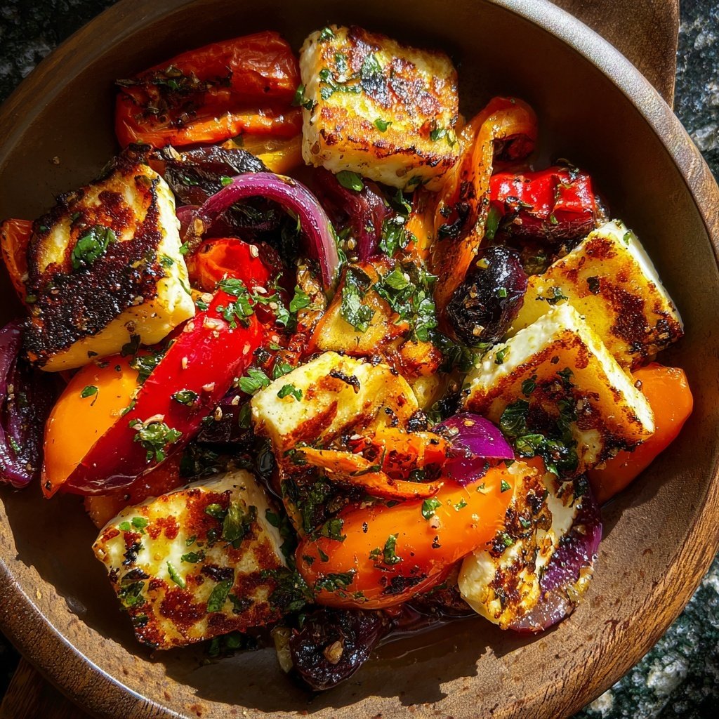 Ofengemüse mit Halloumi