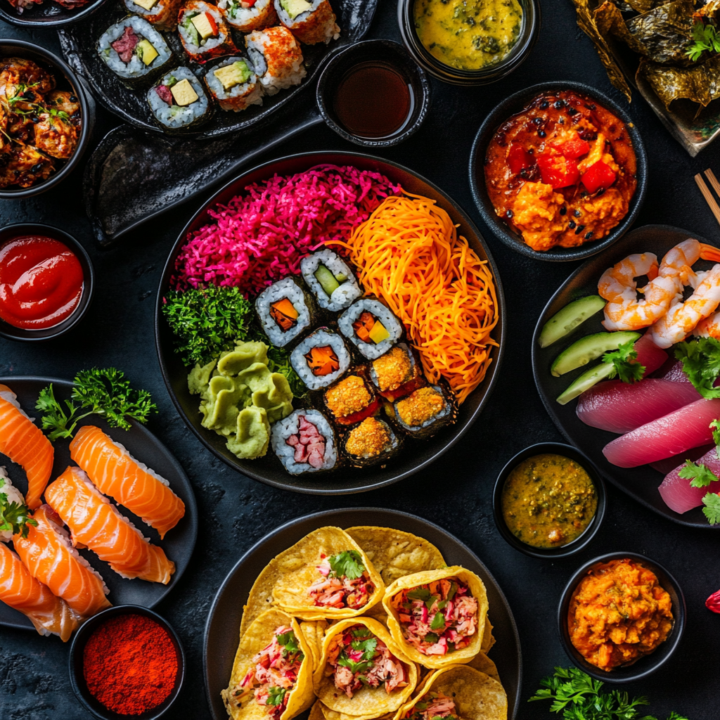 Inspirierte internationale Küche-Inspiration