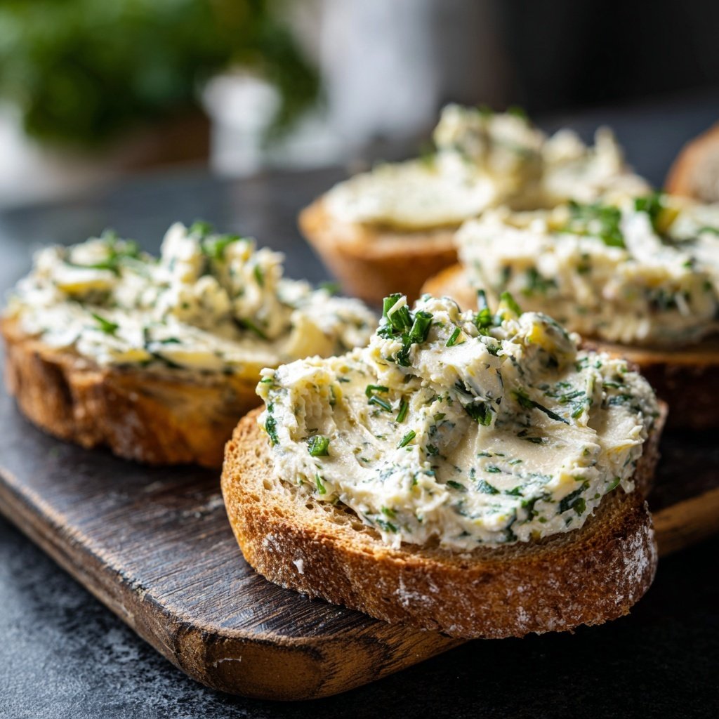 Kräuterbutter Mit Knoblauch Und Salz