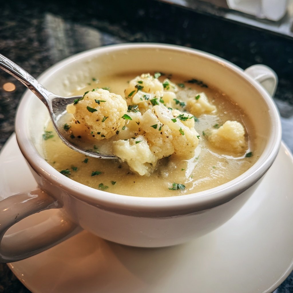 Blumenkohlsuppe ohne Sahne