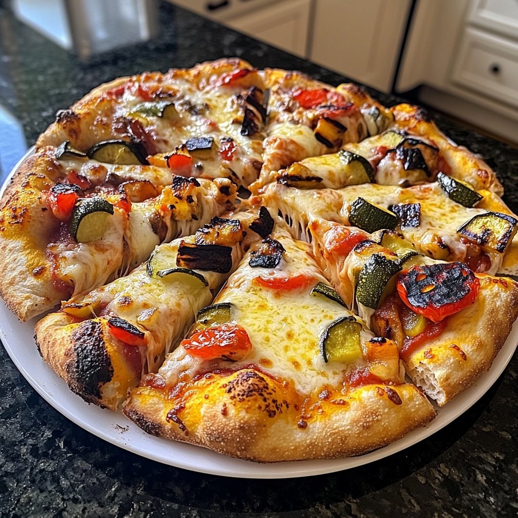 Pizza mit Grillgemüse